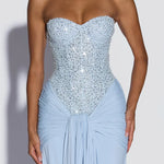 Harriet Beaded Corset Maxi Dress – view 17