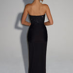 Harriet Beaded Corset Maxi Dress – view 6