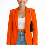 Honor Tailored One-Button Blazer – view 9