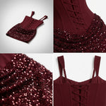 Imogen Sequin Corset Mini Dress – view 10