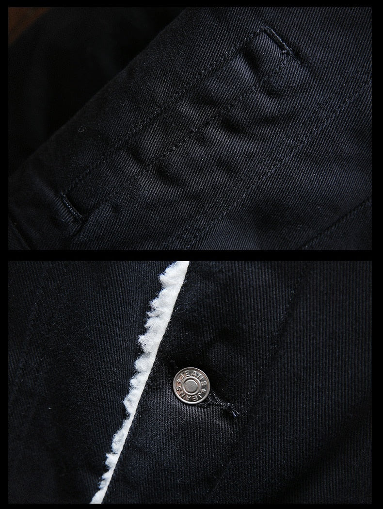 Ingram Sherpa-Lined Denim Trucker Jacket – view 11