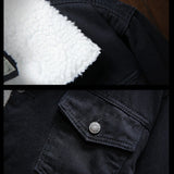Ingram Sherpa-Lined Denim Trucker Jacket – view 12