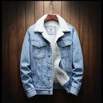 Ingram Sherpa-Lined Denim Trucker Jacket – view 3