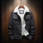 Ingram Sherpa-Lined Denim Trucker Jacket – view 5
