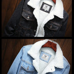 Ingram Sherpa-Lined Denim Trucker Jacket – view 9