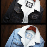 Ingram Sherpa-Lined Denim Trucker Jacket – view 9