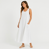 Iris Linen-Look Relaxed Maxi Dress – view 11
