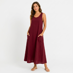 Iris Linen-Look Relaxed Maxi Dress – view 2
