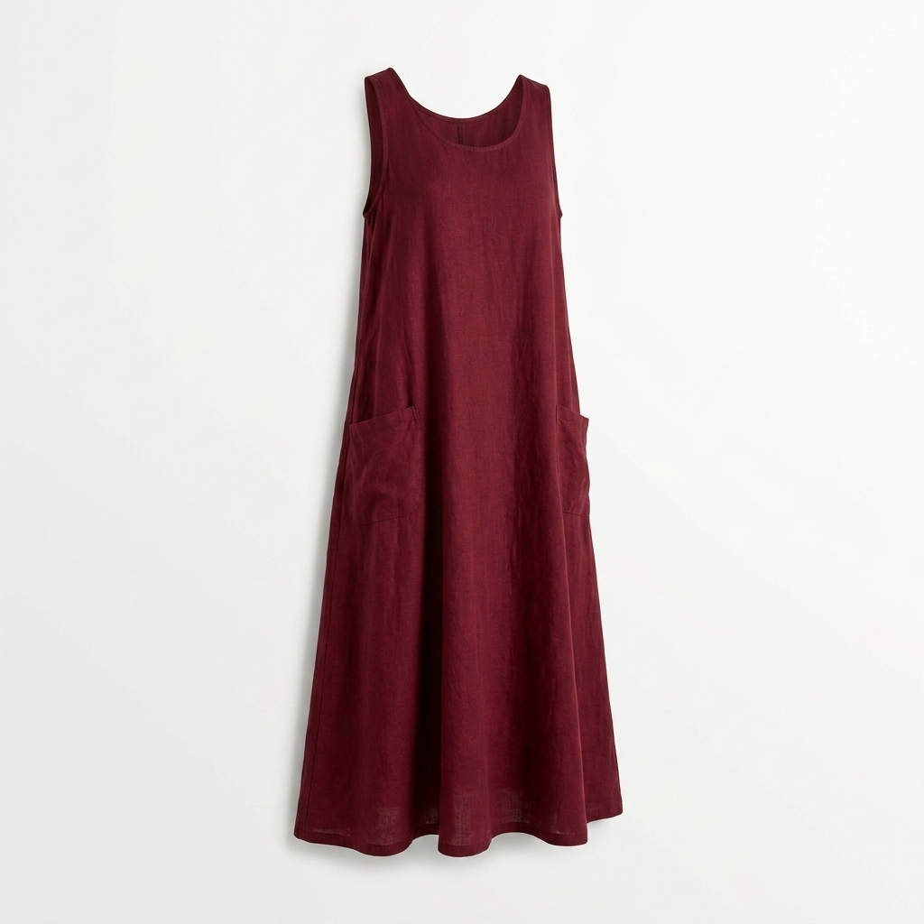 Iris Linen-Look Relaxed Maxi Dress – view 7