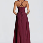 Isadora Ruched Sweetheart Maxi Dress – view 11