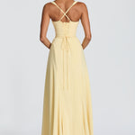 Isadora Ruched Sweetheart Maxi Dress – view 4