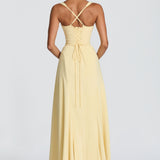 Isadora Ruched Sweetheart Maxi Dress – view 4