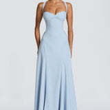 Isadora Ruched Sweetheart Maxi Dress – view 5