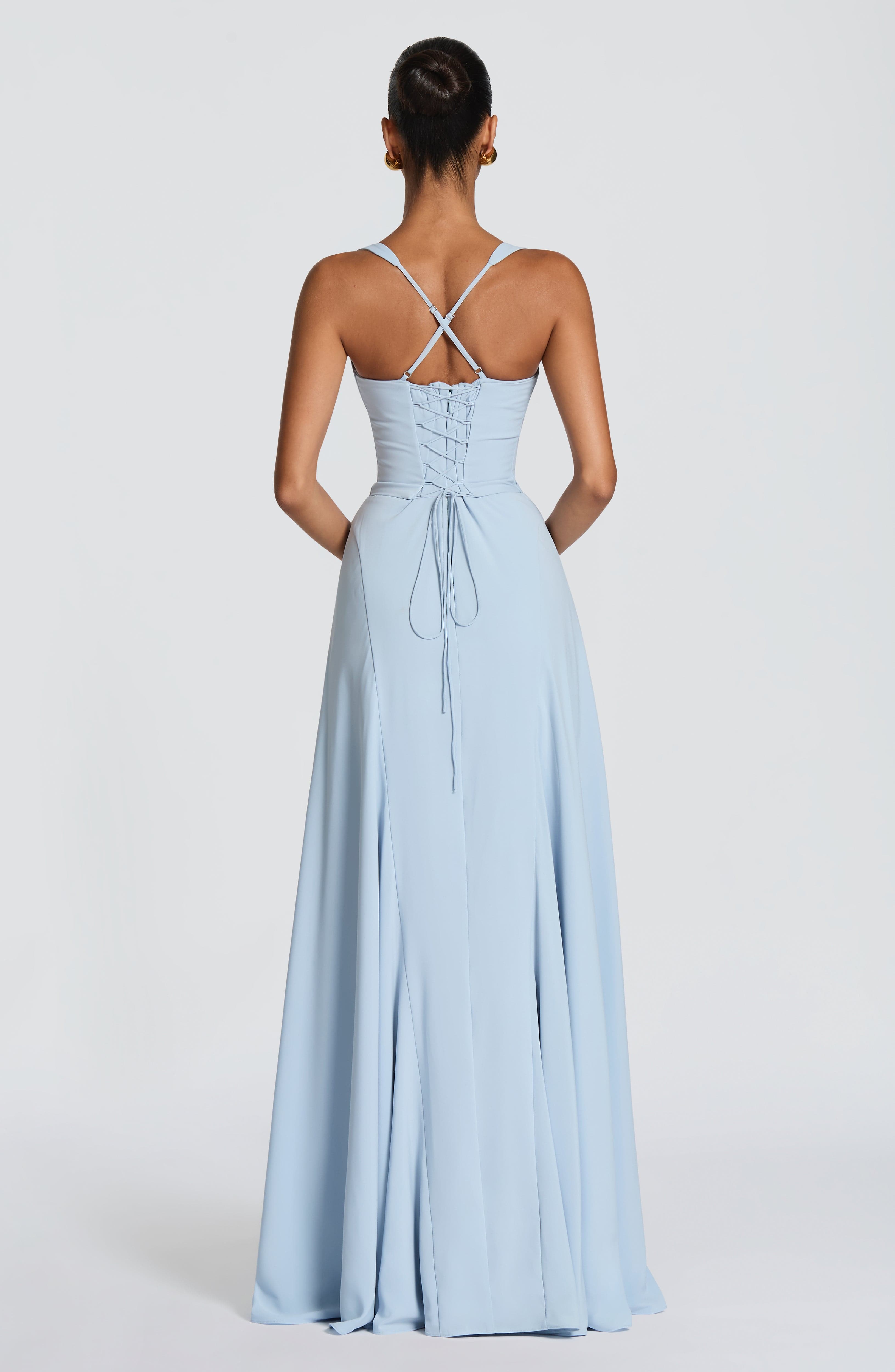 Isadora Ruched Sweetheart Maxi Dress – view 8