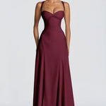 Isadora Ruched Sweetheart Maxi Dress – view 9