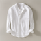 Ithaca Mandarin-Collar Linen Shirt – view 10