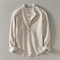Ithaca Mandarin-Collar Linen Shirt – view 4