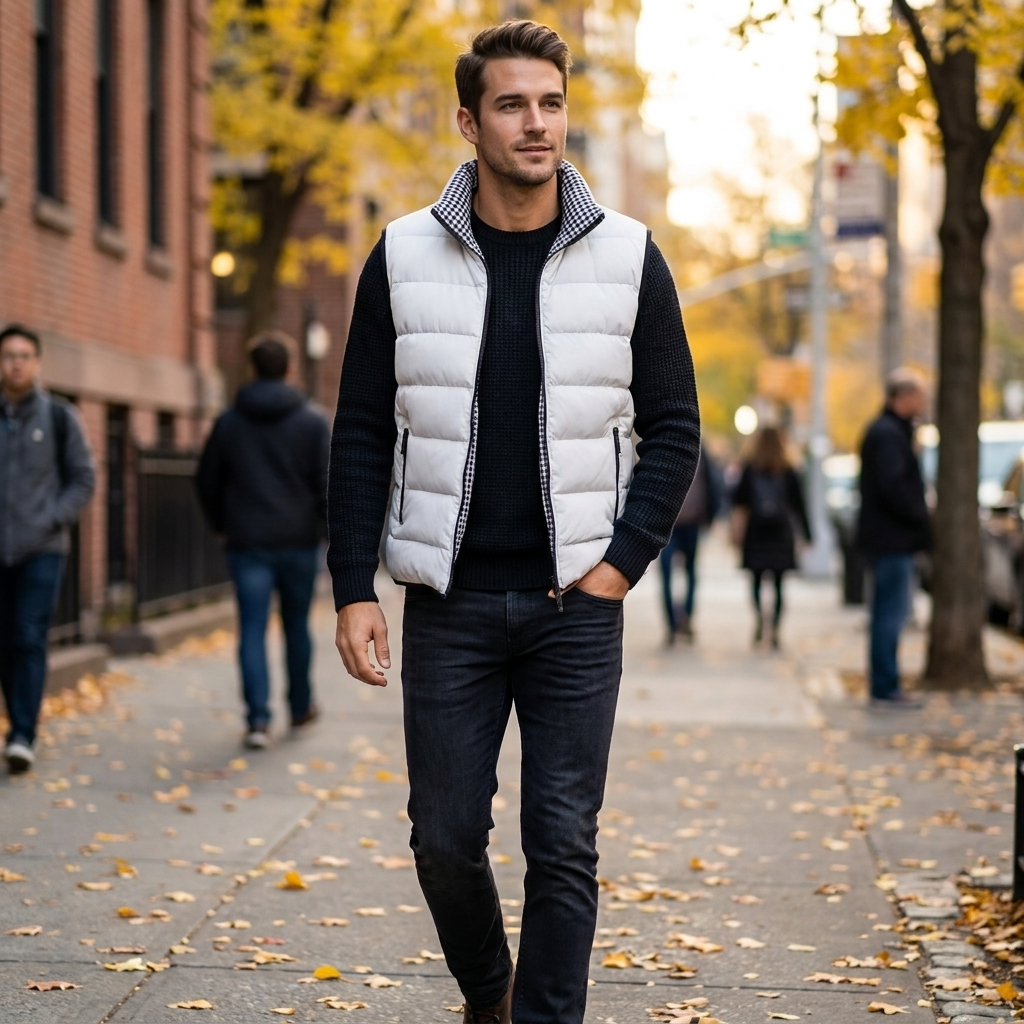 Jameson Quilted Puffer Vest – view 6