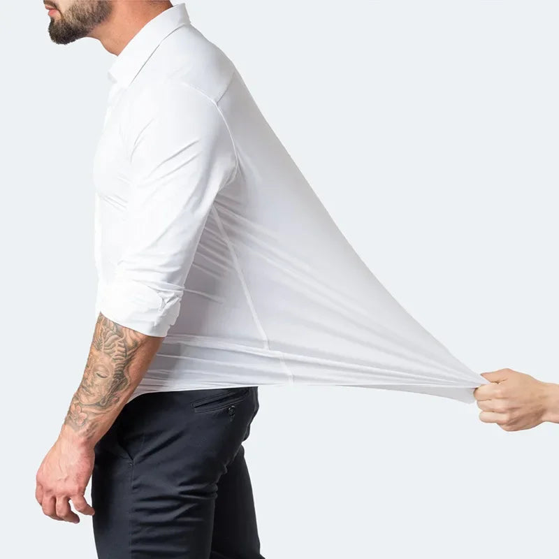Jasper Stretch Slim-Fit Shirt – view 6