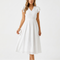 Jolie V-Neck Ruffle Sleeve Midi Dress – view 2