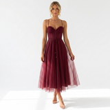 Josephine Tulle Corset Midi Dress – view 1