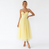 Josephine Tulle Corset Midi Dress – view 6