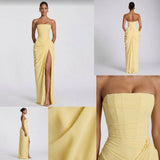 Juliette Strapless Corset Maxi Dress – view 4