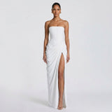 Juliette Strapless Corset Maxi Dress – view 7
