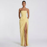 Juliette Strapless Corset Maxi Dress – view 8