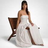 Junia Strapless Corset Balloon Maxi Dress – view 8