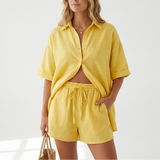 Juniper Linen Shirt & Shorts Set – view 12
