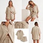 Juniper Linen Shirt & Shorts Set – view 6