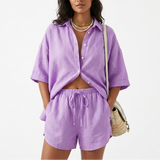 Juniper Linen Shirt & Shorts Set – view 9