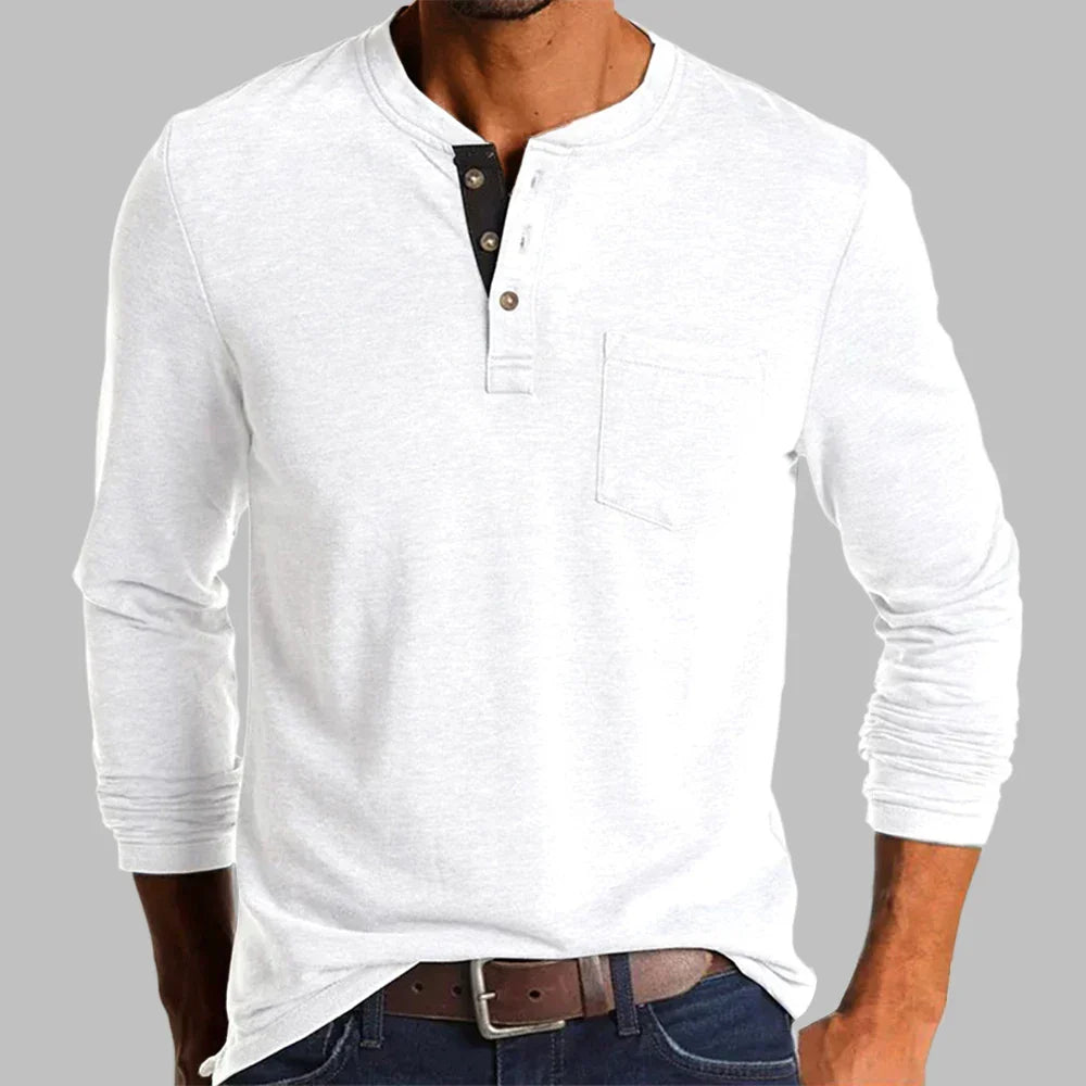Kensington Long Sleeve Henley – view 3