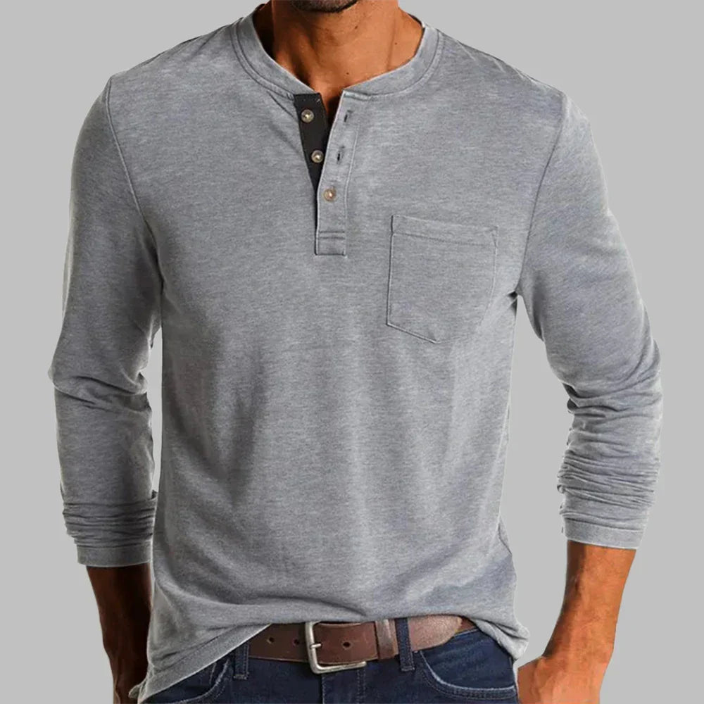 Kensington Long Sleeve Henley – view 6