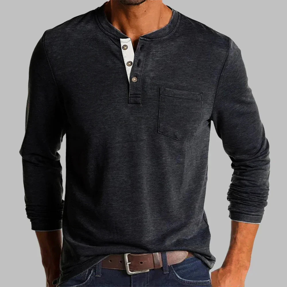 Kensington Long Sleeve Henley – view 9