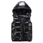 Kingsley Glossy Hooded Puffer Vest – view 4