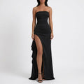 Lacey & Brooks | Lila Draped Strapless Maxi Dress