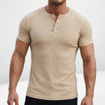 Lucca Ribbed Slim-Fit Henley – view 3