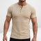Lucca Ribbed Slim-Fit Henley – view 3