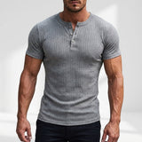 Lucca Ribbed Slim-Fit Henley – view 4