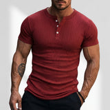 Lucca Ribbed Slim-Fit Henley – view 5
