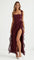 Lucienne Ruffled Slit Maxi Dress – view 1