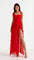Lucienne Ruffled Slit Maxi Dress – view 15