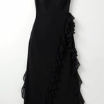 Lucienne Ruffled Slit Maxi Dress – view 18