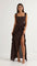 Lucienne Ruffled Slit Maxi Dress – view 9