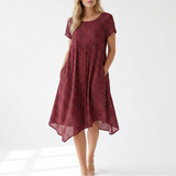 Maeve Polka Dot Relaxed Midi Dress – view 11