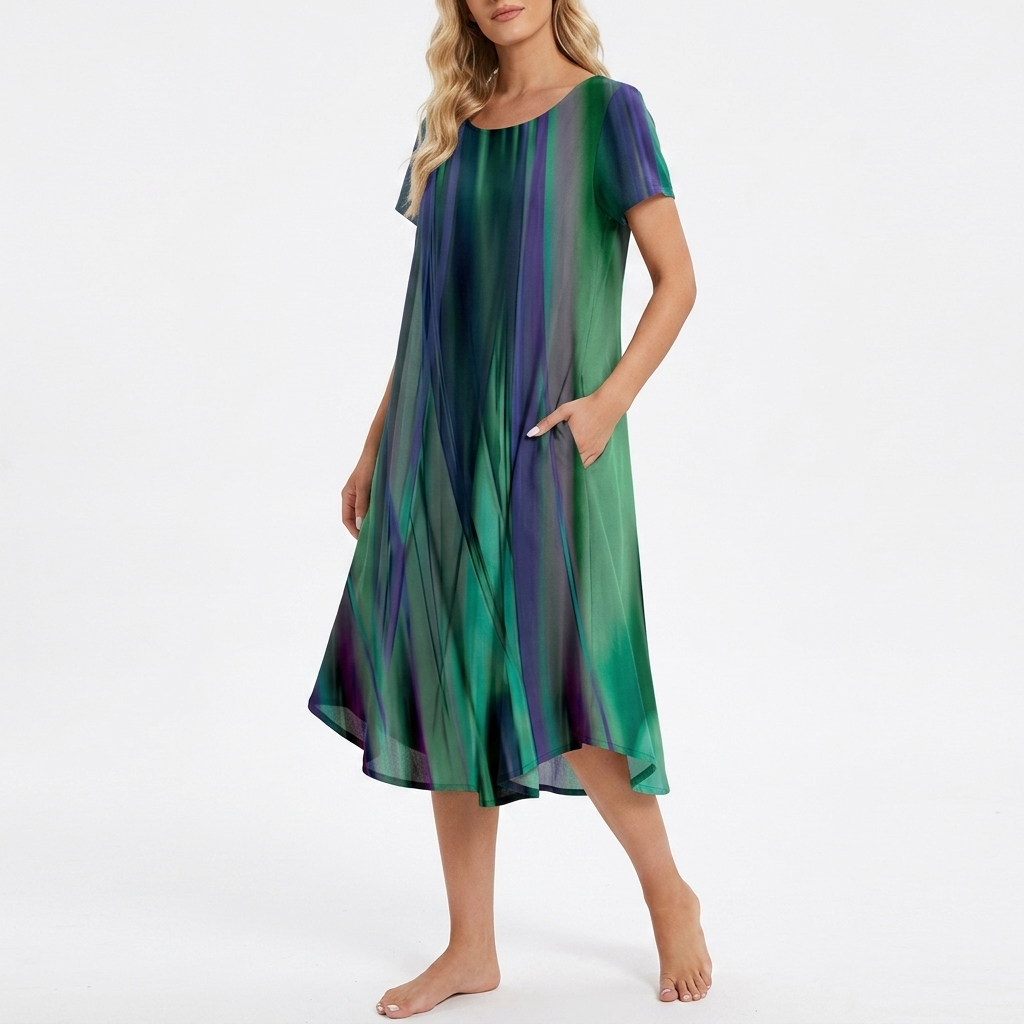 Maeve Polka Dot Relaxed Midi Dress – view 17