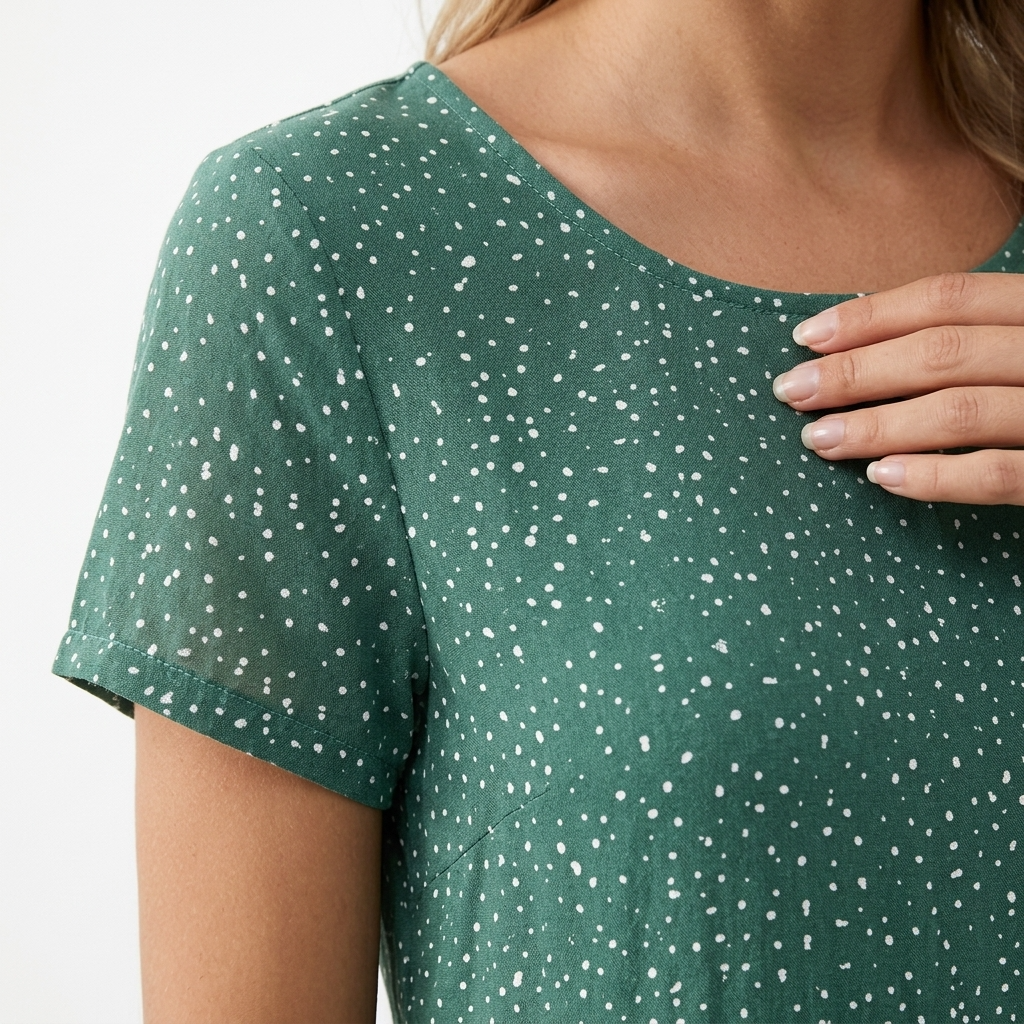 Maeve Polka Dot Relaxed Midi Dress – view 4