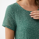 Maeve Polka Dot Relaxed Midi Dress – view 4